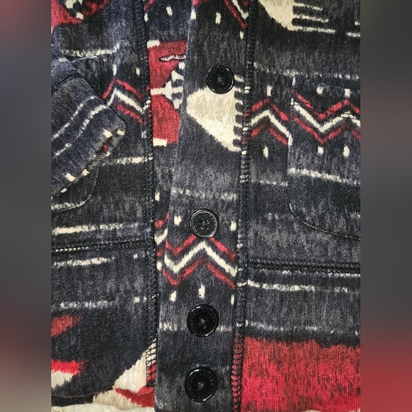 LRL RALPH LAUREN Jeans Co. JACKET PETITE AZTEC SOUTHWEST No Size Tag SMALL - Picture 4 of 6